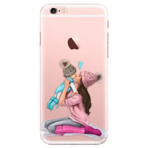 Plastové pouzdro iSaprio - Kissing Mom - Brunette and Boy - iPhone 6 Plus/6S Plus