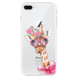 Plastové pouzdro iSaprio - Lady Giraffe - iPhone 8 Plus