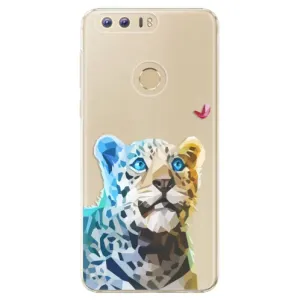 Plastové pouzdro iSaprio - Leopard With Butterfly - Huawei Honor 8