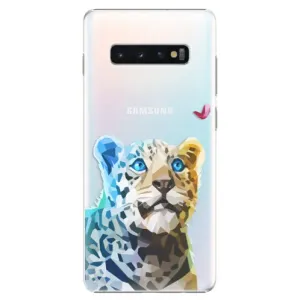 Plastové pouzdro iSaprio - Leopard With Butterfly - Samsung Galaxy S10+