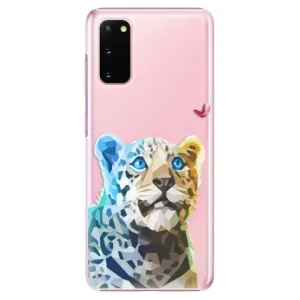 Plastové pouzdro iSaprio - Leopard With Butterfly - Samsung Galaxy S20
