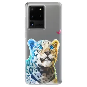 Plastové pouzdro iSaprio - Leopard With Butterfly - Samsung Galaxy S20 Ultra
