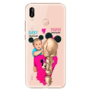 Plastové pouzdro iSaprio - Mama Mouse Blonde and Boy - Huawei P20 Lite