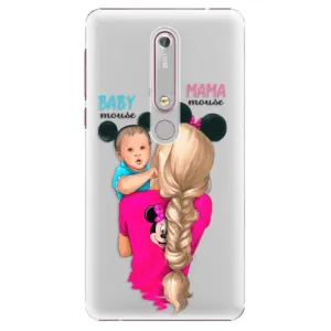 Plastové pouzdro iSaprio - Mama Mouse Blonde and Boy - Nokia 6.1