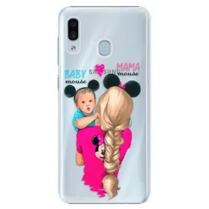 Plastové pouzdro iSaprio - Mama Mouse Blonde and Boy - Samsung Galaxy A20
