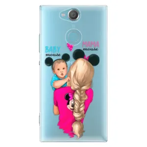 Plastové pouzdro iSaprio - Mama Mouse Blonde and Boy - Sony Xperia XA2
