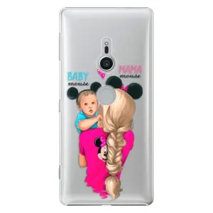 Plastové pouzdro iSaprio - Mama Mouse Blonde and Boy - Sony Xperia XZ2