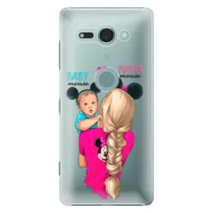 Plastové pouzdro iSaprio - Mama Mouse Blonde and Boy - Sony Xperia XZ2 Compact