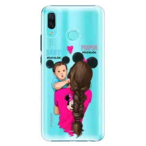 Plastové pouzdro iSaprio - Mama Mouse Brunette and Boy - Huawei Nova 3