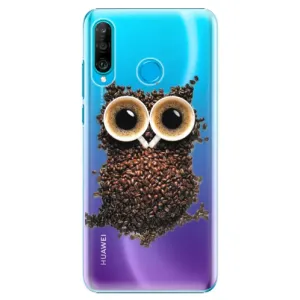 Plastové pouzdro iSaprio - Owl And Coffee - Huawei P30 Lite