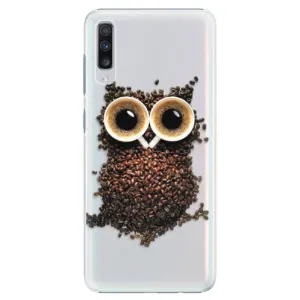 Plastové pouzdro iSaprio - Owl And Coffee - Samsung Galaxy A70
