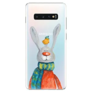 Plastové pouzdro iSaprio - Rabbit And Bird - Samsung Galaxy S10+
