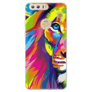 Plastové pouzdro iSaprio - Rainbow Lion - Huawei Honor 8