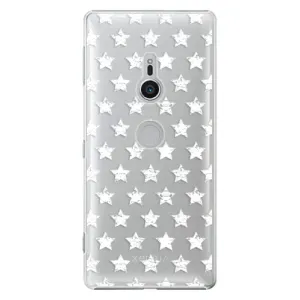 Plastové pouzdro iSaprio - Stars Pattern - white - Sony Xperia XZ2