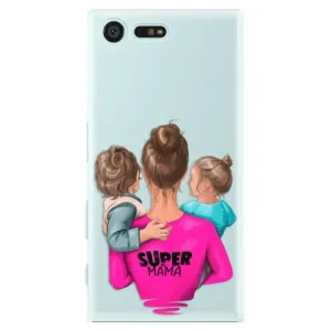 Plastové pouzdro iSaprio - Super Mama - Boy and Girl - Sony Xperia X Compact