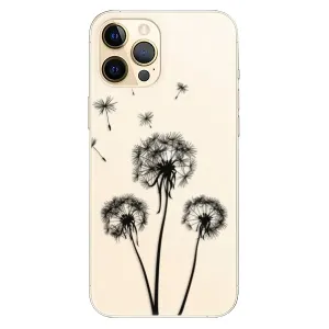 Plastové pouzdro iSaprio - Three Dandelions - black - iPhone 12 Pro Max