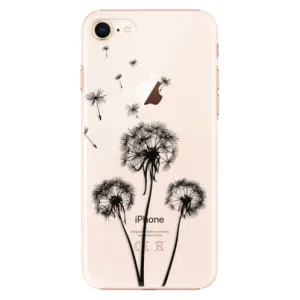 Plastové pouzdro iSaprio - Three Dandelions - black - iPhone 8