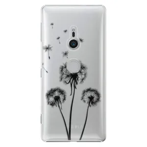 Plastové pouzdro iSaprio - Three Dandelions - black - Sony Xperia XZ2