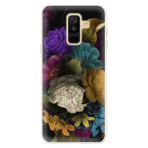 Silikonové pouzdro iSaprio - Dark Flowers - Samsung Galaxy A6+