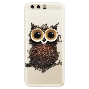 Silikonové pouzdro iSaprio - Owl And Coffee - Huawei P10