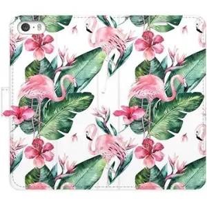 iSaprio flip pouzdro Flamingos Pattern pro iPhone 5/5S/SE