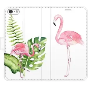 iSaprio flip pouzdro Flamingos pro iPhone 5/5S/SE