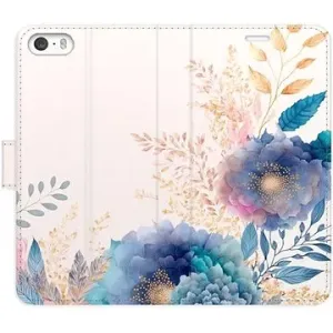 iSaprio flip pouzdro Ornamental Flowers 03 pro iPhone 5/5S/SE