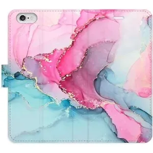 iSaprio flip pouzdro PinkBlue Marble pro iPhone 6/6S