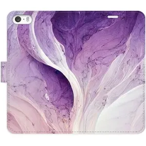 iSaprio flip pouzdro Purple Paint pro iPhone 5/5S/SE