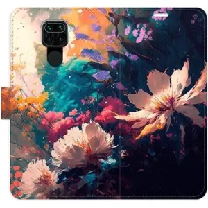 iSaprio flip pouzdro Spring Flowers pro Xiaomi Redmi Note 9
