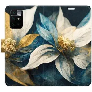 iSaprio flip pouzdro Gold Flowers pro Xiaomi Redmi 10