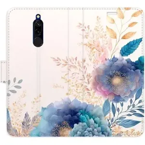 iSaprio flip pouzdro Ornamental Flowers 03 pro Xiaomi Redmi 8