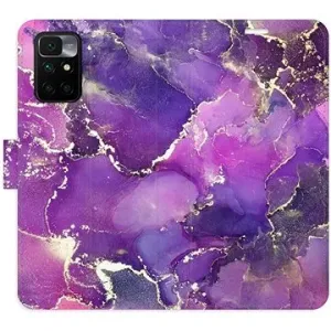 iSaprio flip pouzdro Purple Marble pro Xiaomi Redmi 10