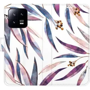 iSaprio flip pouzdro Ornamental Leaves pro Xiaomi 13