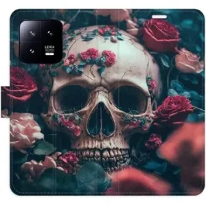 iSaprio flip pouzdro Skull in Roses 02 pro Xiaomi 13