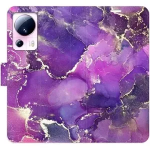iSaprio flip pouzdro Purple Marble pro Xiaomi 13 Lite