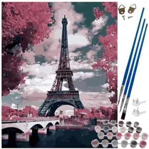 ISO Kreativní malování podle čísel 40 × 50 cm - Eiffelova věž
