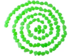 ISO 8766 Svítící dekorativní kameny 100 ks - zelené