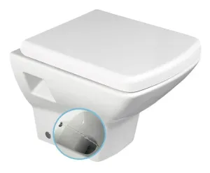 ISVEA SOLUZIONE CLEANWASH závěsná WC mísa s bidet. sprškou, 35x50,5cm, bílá 10SZ02002 DL