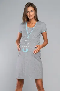 Italian Fashion Carlina kr.r. Noční košilka, L, melanž/modrá