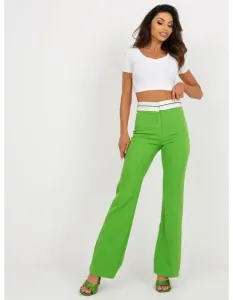 Dámské kalhoty k obleku PRINTA světle zelené