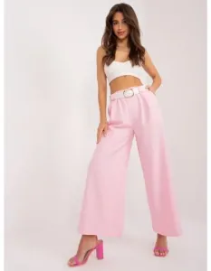 Dámské kalhoty s kapsami světle růžové #6123191
