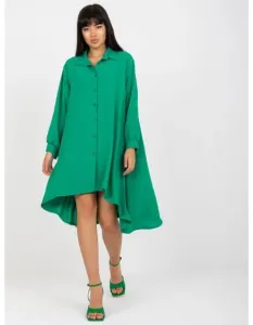 Dámské šaty EMYSER s dlouhými rukávy zelené