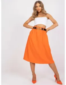 Dámská sukně elegantní trapézová IRIS oranžová