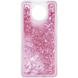 iWill Glitter Liquid Heart Case pro Xiaomi Redmi Note 9T 5G Pink