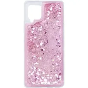 iWill Glitter Liquid Heart Case pro Samsung Galaxy A42 5G Pink