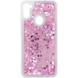iWill Glitter Liquid Heart Case pro Samsung Galaxy M11
