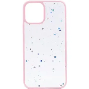 iWill Clear Glitter Star Phone Case pro iPhone 12 Pink