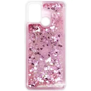 iWill Glitter Liquid Heart Case pro Realme 7i Pink