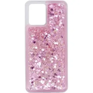 iWill Glitter Liquid Heart Case pro Realme 8 Pink